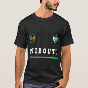 Djibouti SportSoccer Jersey Tee Flag Football