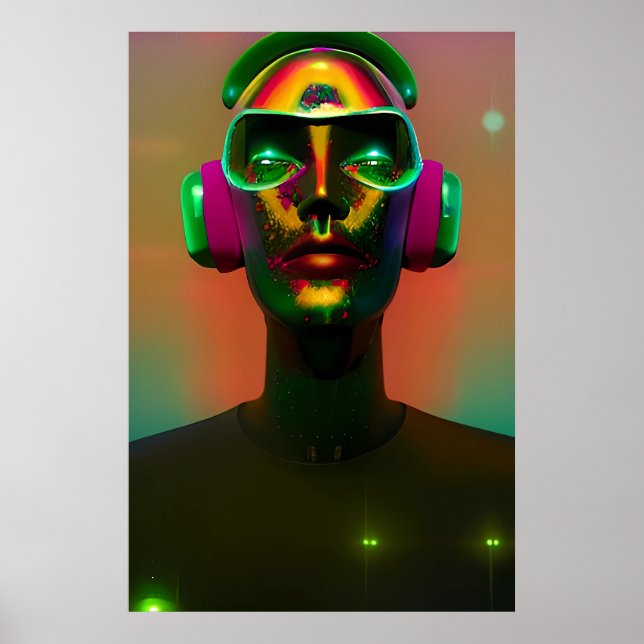 DJin' Your Mind Art Poster (Front)