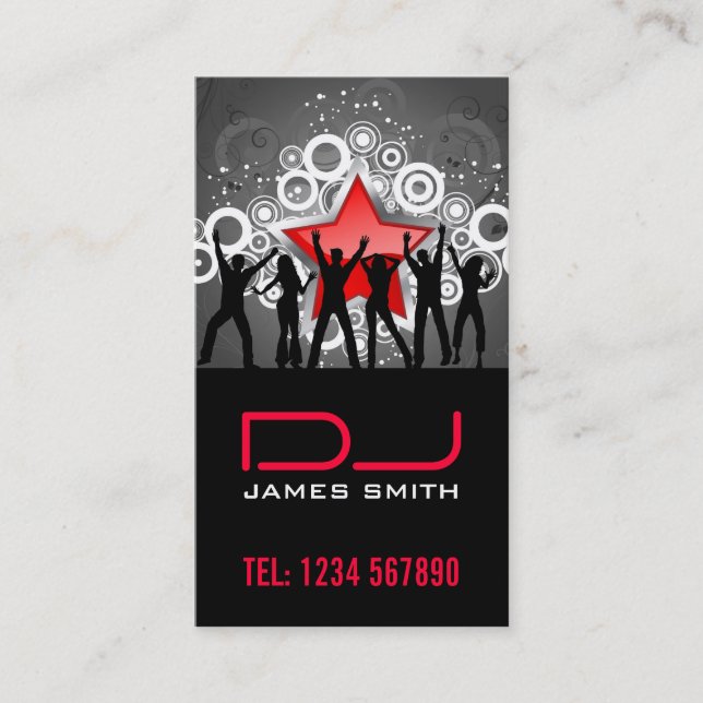 DJ's Business Card (Front)