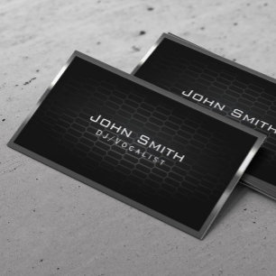 Djs Metal Professional Music  Business Card