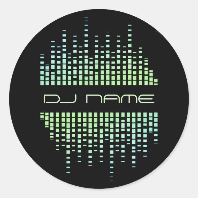 DJs Music Producer Remixer Classic Round Sticker (Front)