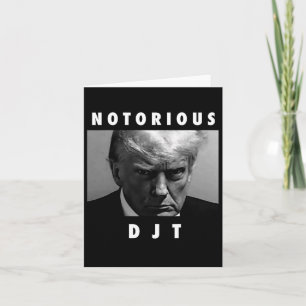 Djt Donald Trump Mug Shot Republican 2024 Maga  Card