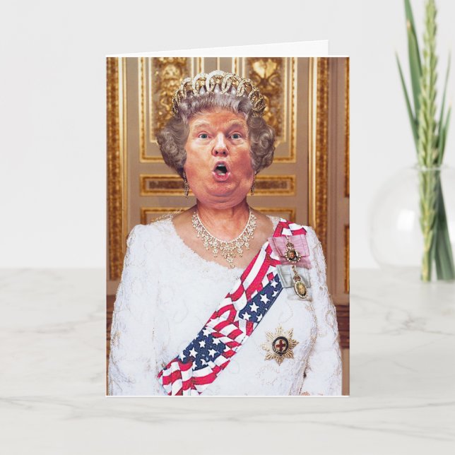 DJT Royal Customisable Birthday Card (Front)