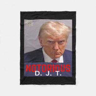 Djt - Trump Mug Shot - August 24 2023 Fleece Blanket