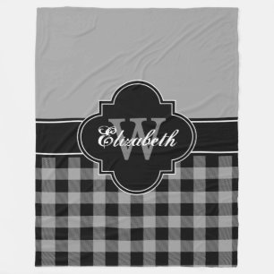 Dk Grey Buffalo Plaid Lumberjack CB 1IQIRN Fleece Blanket