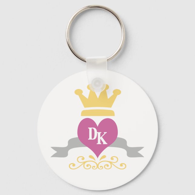 DK Heart Logo Key Ring (Front)