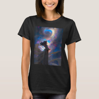 DKH138 Sci fi Graphic  Bright Sky Wish T-Shirt