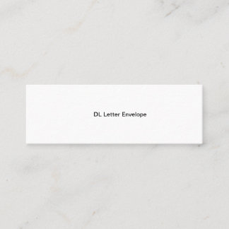 DL Letter Envelope  Calling Card