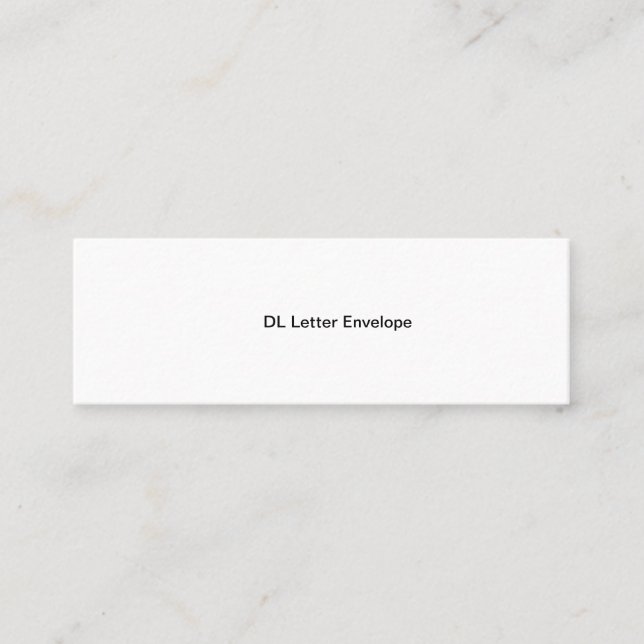 DL Letter Envelope  Calling Card (Front)