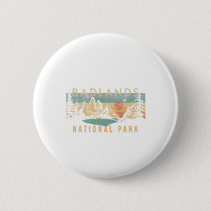 Dlands National Park South Dakota Usa Outdoor 6 Cm Round Badge