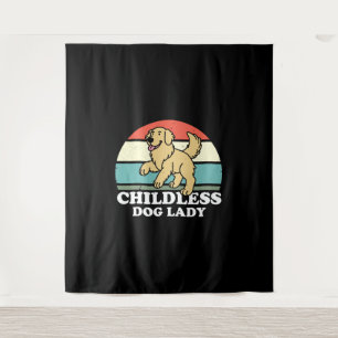 dless Dog Lady Tapestry