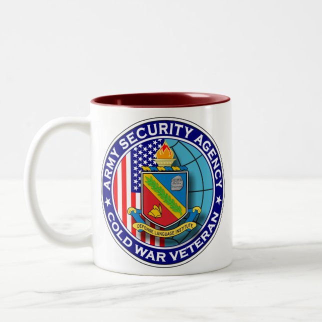 DLI - ASA Cold War Vet 1 Two-Tone Coffee Mug (Left)