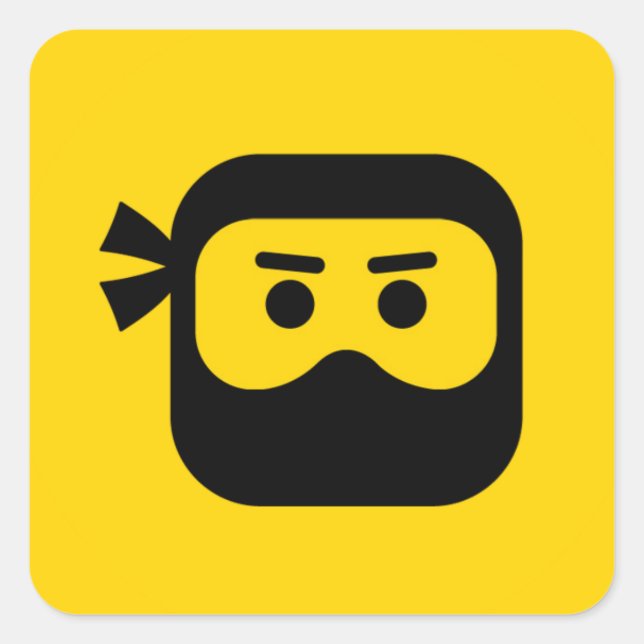 DLive Ninja Icon Squared Sticker (Front)