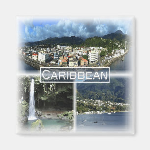 DM0011 America, Dominica, Caribbean, Fridge Magnet