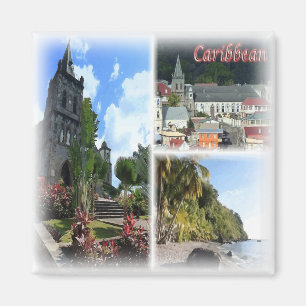DM0012 America, Dominica, Caribbean, Fridge Magnet