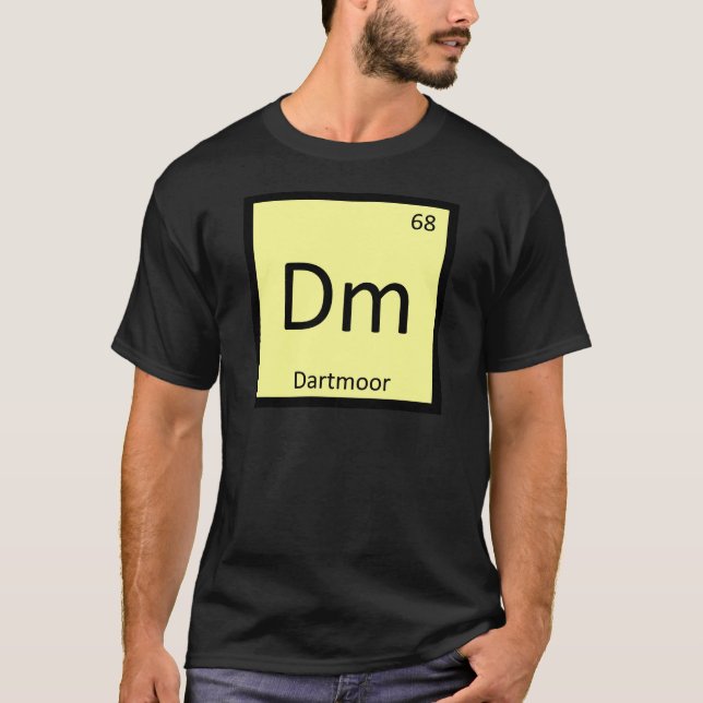 Dm - Dartmoor Pony Horse Chemistry Element T-Shirt (Front)