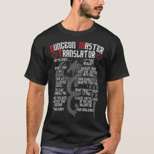 DM Translator Tabletop Board Game RPG Gamer Gaming T-Shirt