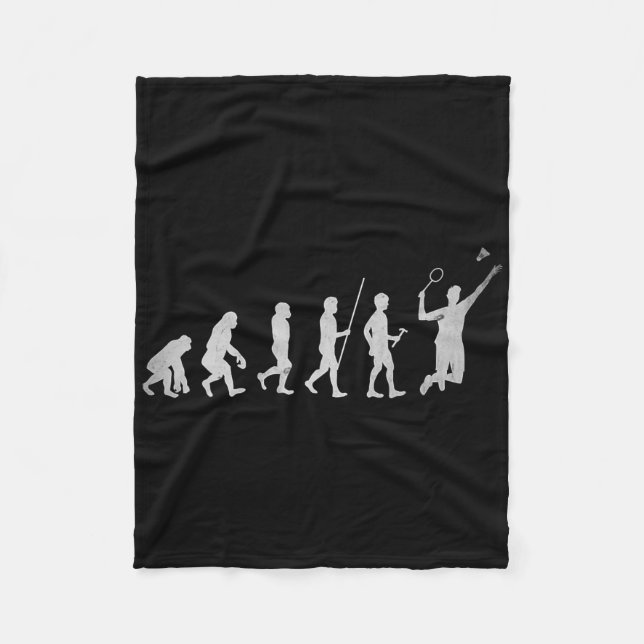Dminton Player Birdie Shuttle Smash 1  Fleece Blanket (Front)