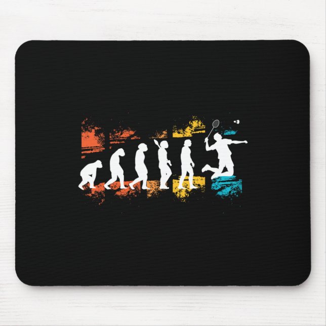 Dminton Player Evolution Shuttle Dminton Racket  Mouse Pad (Front)