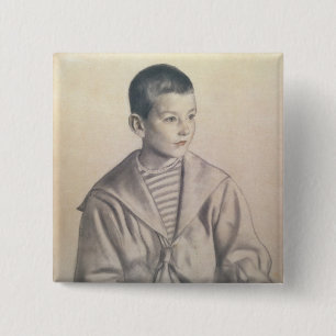 Dmitri Dmitrievich Shostakovich  as a Child 15 Cm Square Badge