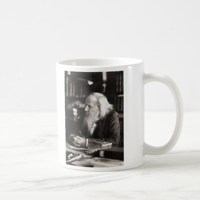 Dmitri Ivanovich Mendeleev Portrait Coffee Mug (Right)