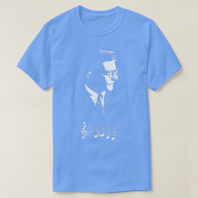Dmitri Shostakovich DSCH motif musical notes Gift  T-Shirt (Design Front)