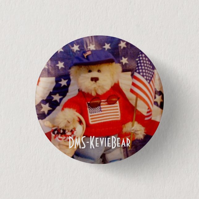 DMS-KevieBear 3 Cm Round Badge (Front)