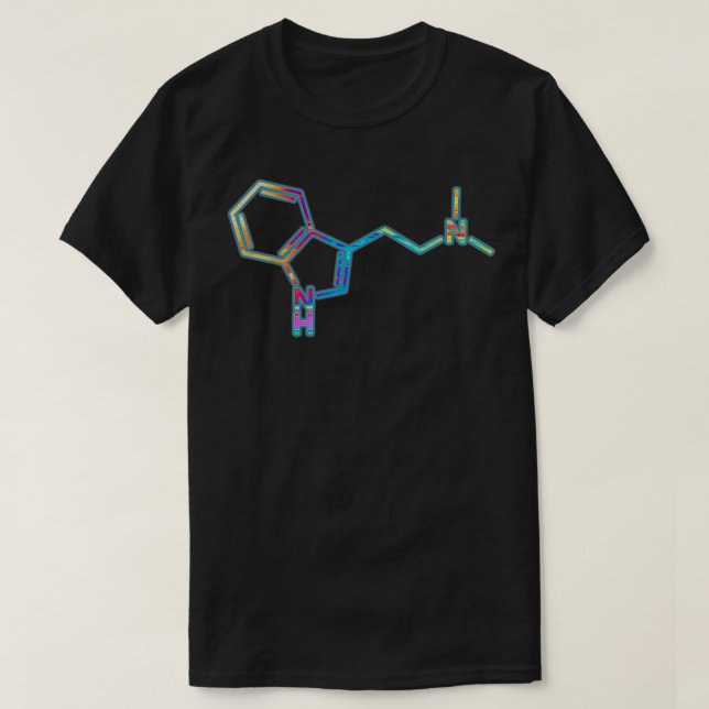 DMT Molecule  for Psychedelic Art Lovers  T-Shirt (Design Front)