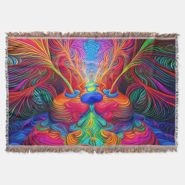 DMT Tunnel  Throw Blanket (Front)