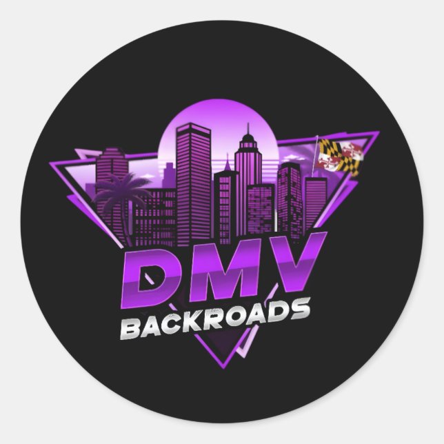 DMV Backroads Logo Sticker (Front)