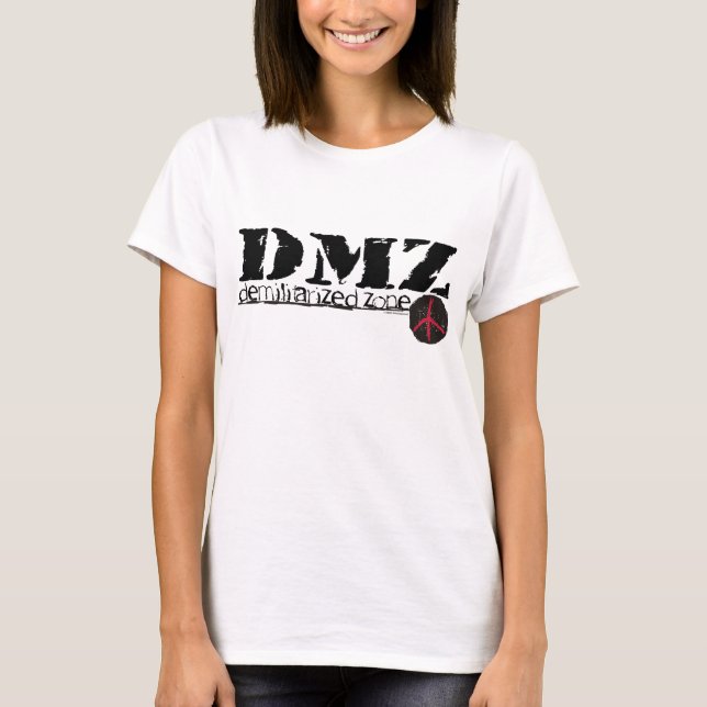 DMZ Demilitarised Zone no war no h8 no man's land T-Shirt (Front)