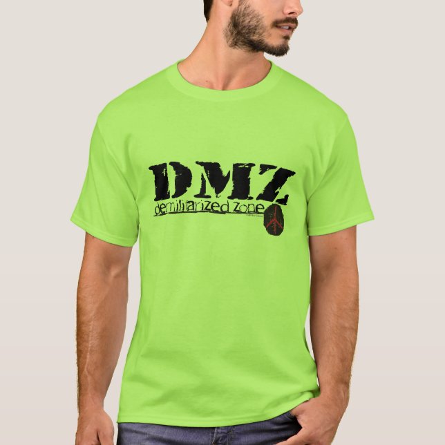 DMZ Demilitarised Zone no war no h8 no man's land T-Shirt (Front)