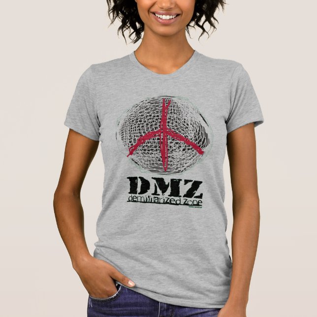 DMZ Peace No War Demilitarised Zone Freedom USA T-Shirt (Front)