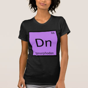 Dn - Dimorphodon Dinosaur Chemistry Symbol T-Shirt