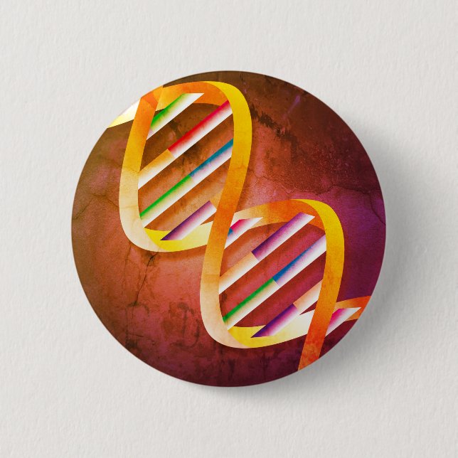 DNA Art 6 Cm Round Badge (Front)