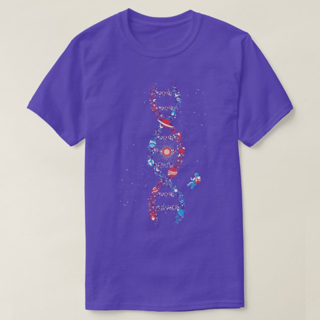DNA Astronaut Galaxy We Are Stardust by Tobe Fonse T-Shirt (Design Front)