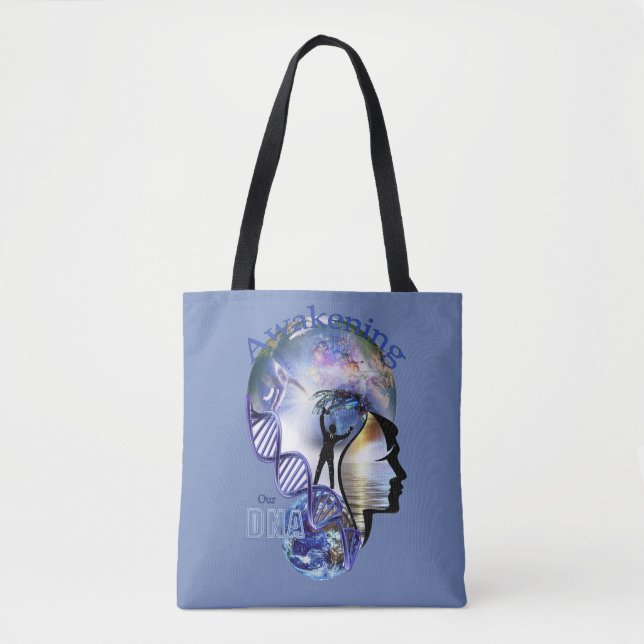 DNA Awakening design Tote Bag (Front)