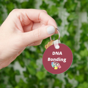 DNA Bonding Aluminium Circle Keychain