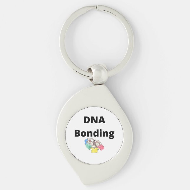 DNA Bonding Metal Keychain (Front)