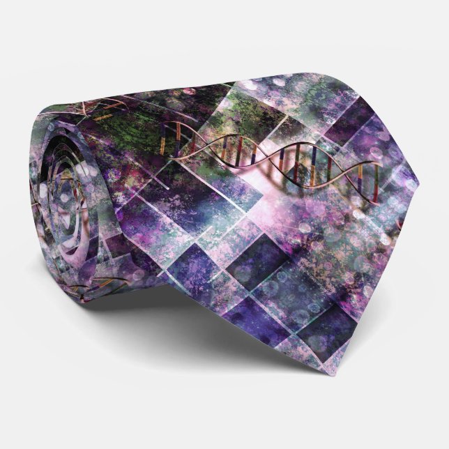 DNA colours Tie (Rolled)