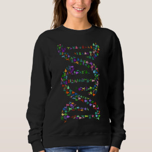 Dna Deoxyribonucleic Acid Yoga Zen Relaxed Fit Sweatshirt