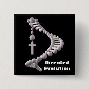 DNA Directed Evolution 15 Cm Square Badge
