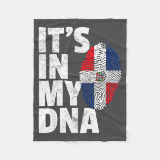 Dna Dominican Republic Flag Christmas Faith Design Fleece Blanket