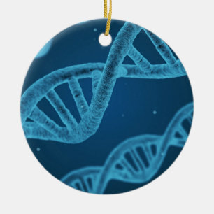 DNA Double Helix Ceramic Ornament