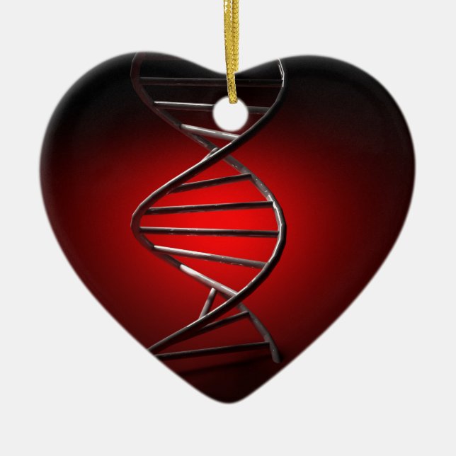 DNA Double Helix Ceramic Tree Decoration (Front)