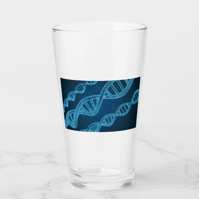 DNA Double Helix Glass (Front)