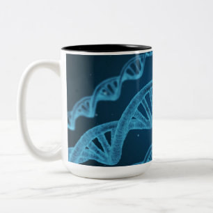 DNA Double Helix Two-Tone Coffee Mug