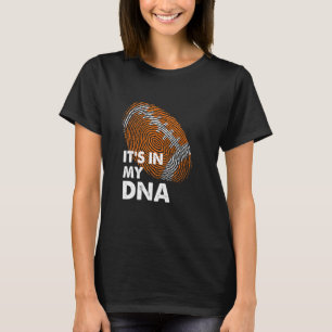 Dna Fingerprint Balls American Football Rugby Play T-Shirt