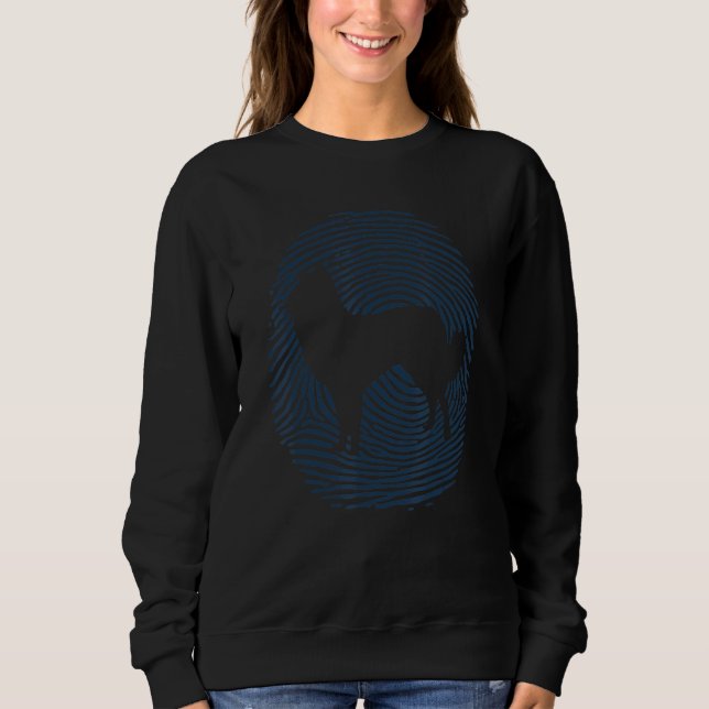 Dna Fingerprint Dog Garafia Shepherd Sweatshirt (Front)