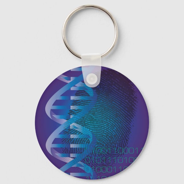 DNA fingerprint Key Ring (Front)